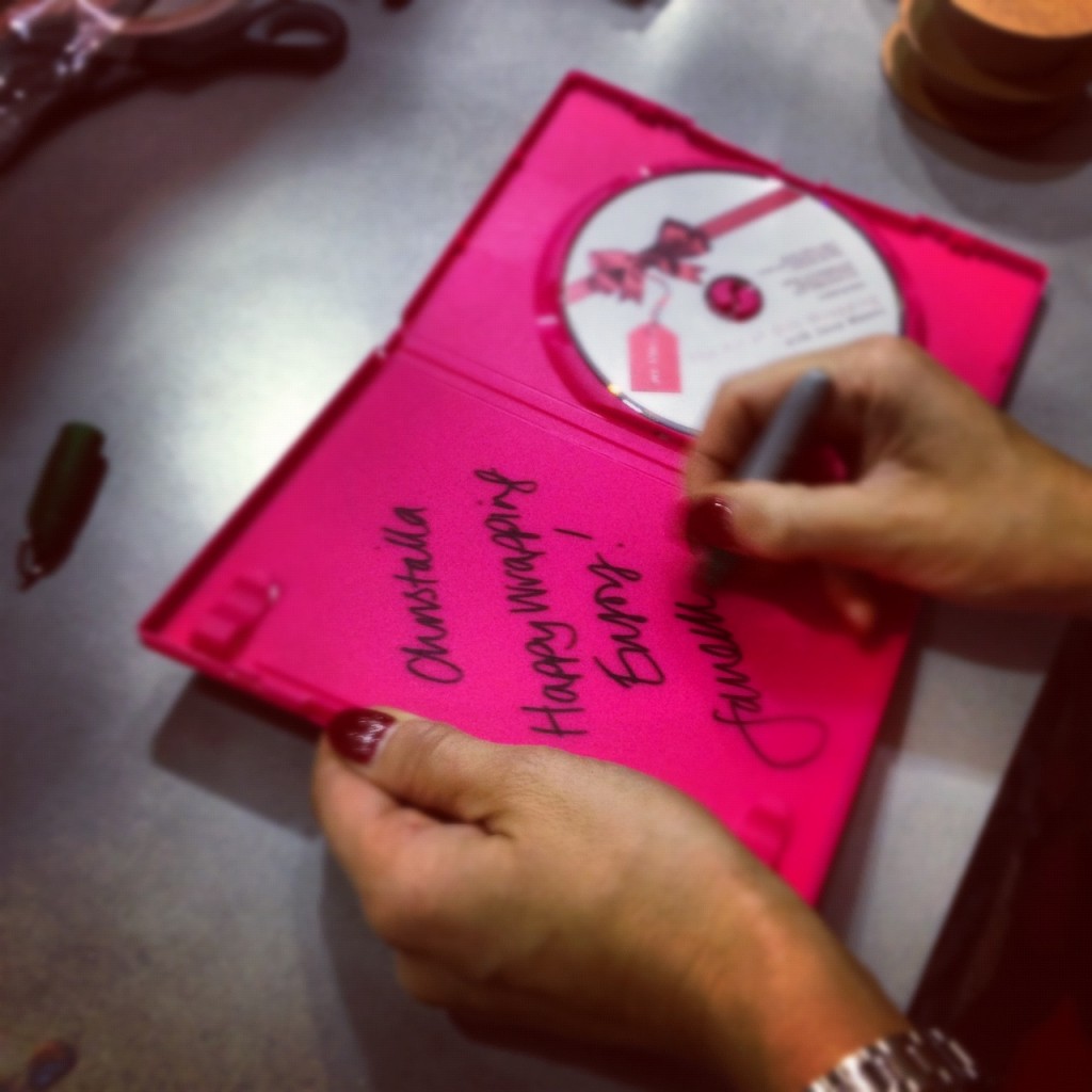 Gift Wrapping DVD signing